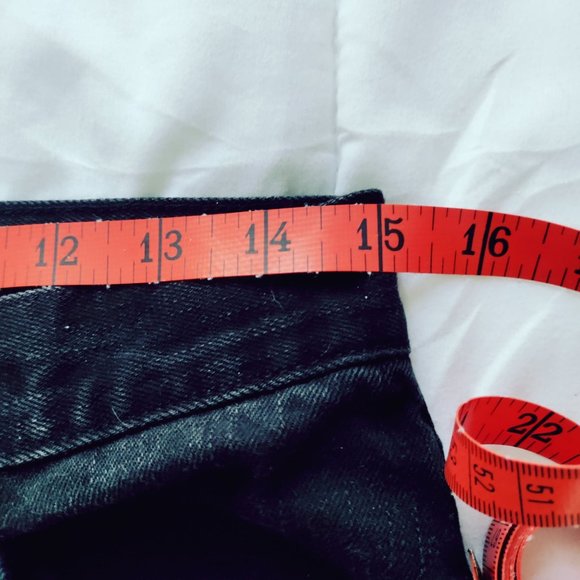 LAUREN gently used prewashed black jeans size 8P - Picture 6 of 8